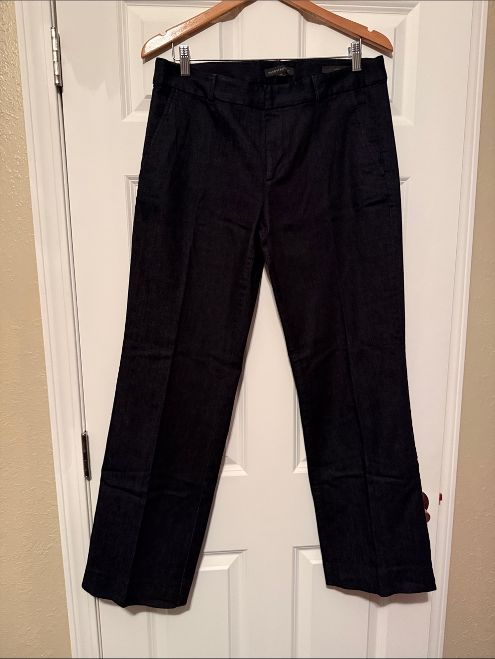 Banana Republic Indigo Wide-Leg Flare Trousers Jeans